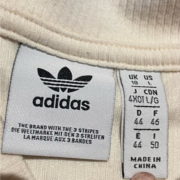 ADIDAS RETRO LUXURY CROPPED LONG SLEEVE TEE Size L - Picture 5 of 12